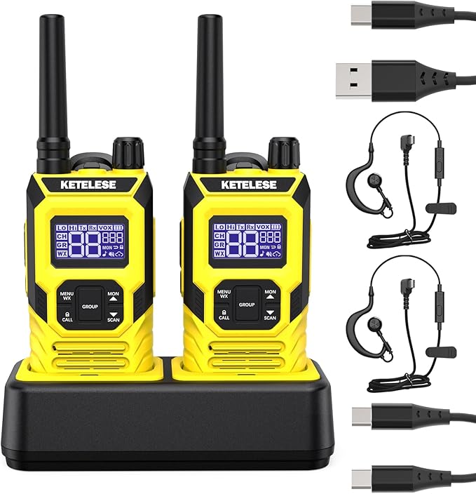 KETELESE T4 FRS Walkie Talkies Earpiece by KETELESE