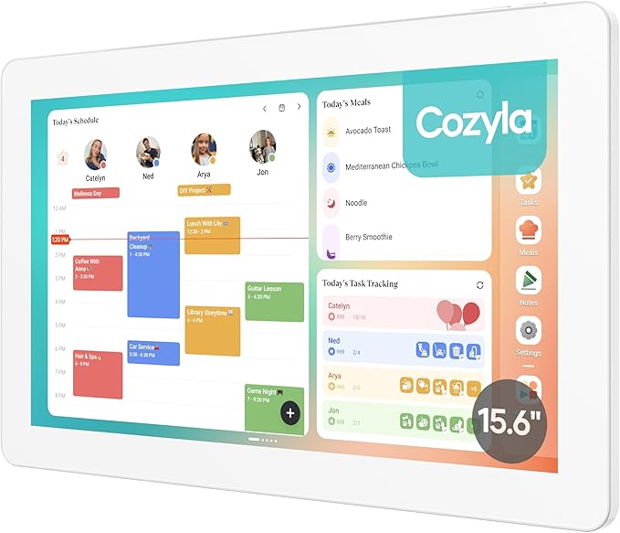Cozyla Digital Calendar+ 2: 15.6'' Wall Planner Touch Screen Chore Chart by Cozyla