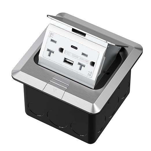 KYHSHJ USB Pop Up Floor Socket Kit by KYHSHJ