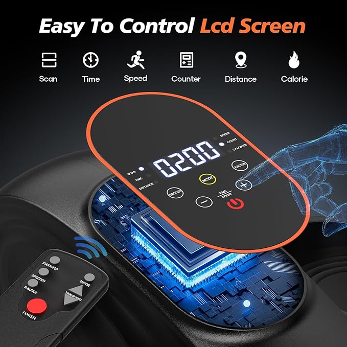 2025 New Under Desk Elliptical Machine, Portable Seated Pedal Exercise Machine - Image 5