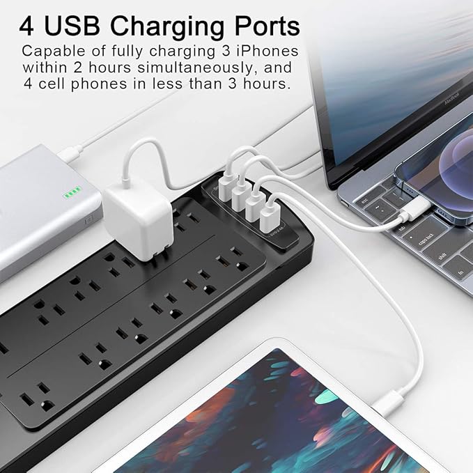 Power Strip Surge Protector - Image 3