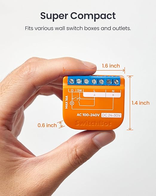 SwitchBot Matte Relay Switch 1PM, WiFi Switch Compatible - Image 8