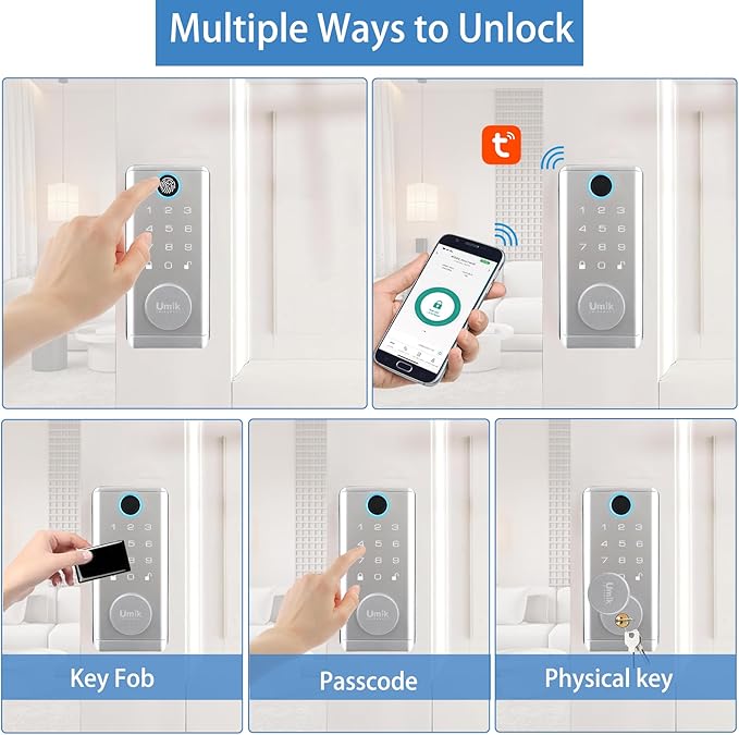 UMIK UMIKSMART Fingerprint Door Lock - Image 2