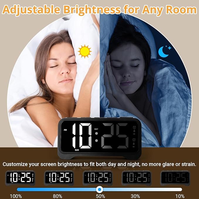 Loud Vibrating Alarm Clock for Heavy Sleepers - Image 3