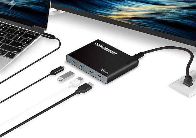 j5create USB-C Travel Hub with PD 65W Power Supply - Image 8