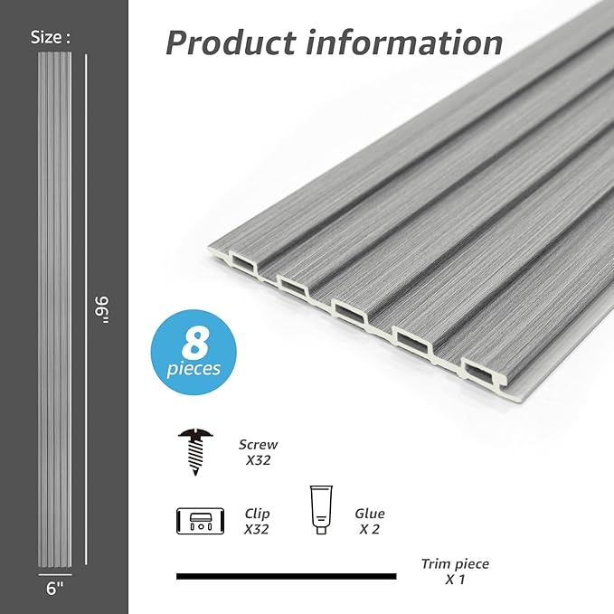 Art3d Slat Wall Panels, WPC Soundproof 3D Wall Paneling - Image 6