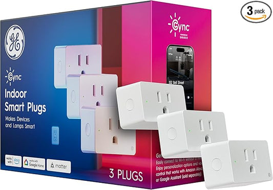 Cync Indoor Smart Plug, WiFi Outlet Socket, Voice Control Outlet, Matter by CYNCSmartHome