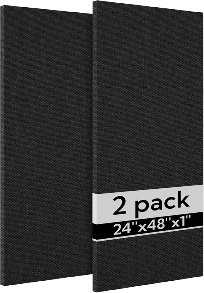 Olanglab Acoustic Panels 2 Pack, Fabric Wrapped Sound Proof Foam Panels by Olanglab