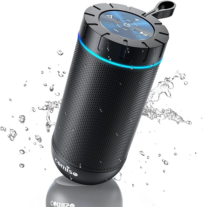 comiso Bluetooth Speaker, IP65 Waterproof Portable Speaker by COMISO