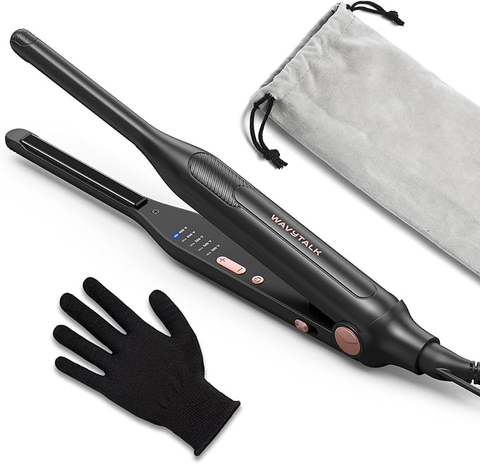 Wavytalk 3/10" Small Flat Iron, Pencil Flat Iron by wavytalk-HairTalks