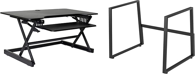 Rocelco 40" Large Height Adjustable Standing Desk BUNDLE by Rocelco