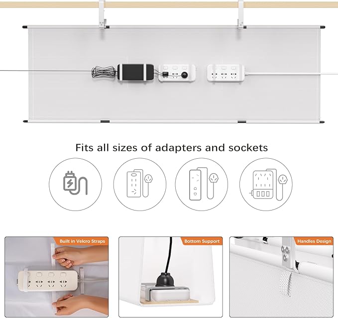 Under Desk Cable Management Tray - Image 2