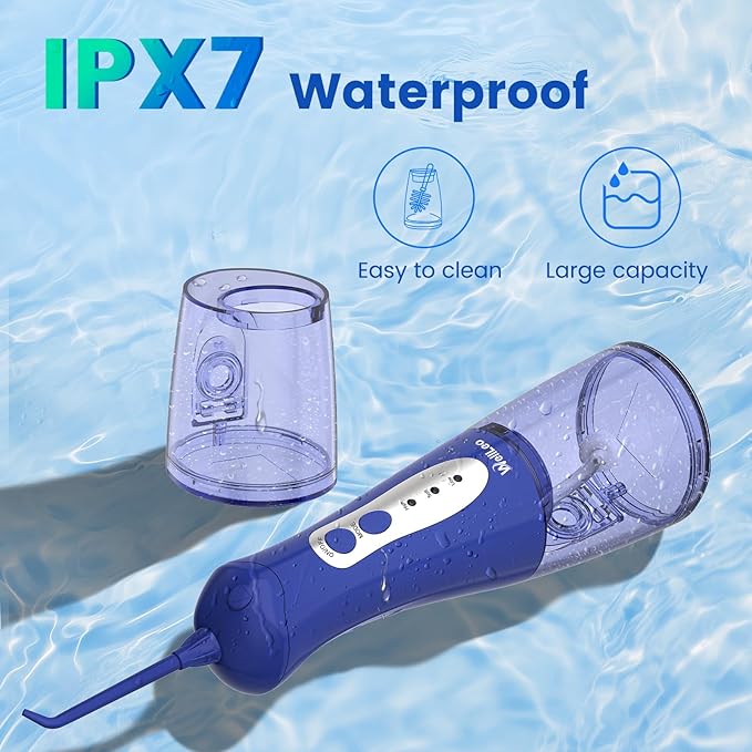 WellLeo Water Flossers for Teeth, Portable Oral Irrigator Rechargeable Water - Image 5