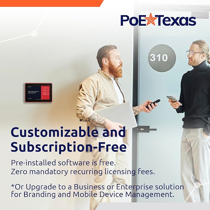 PoE Texas 8" Conference Room Scheduler - Image 8