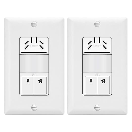 TOPGREENER Dual Tech Humidity Sensor Switch, Infrared PIR Motion & Air Moisture by TOPGREENER