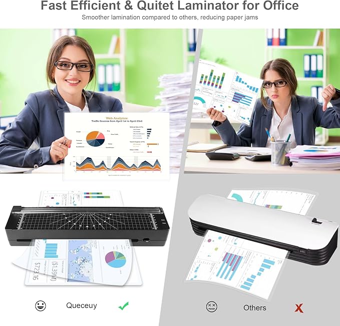 Laminator Machine 9-inch Includes 10pcs ，Laminating Sheets - Image 6