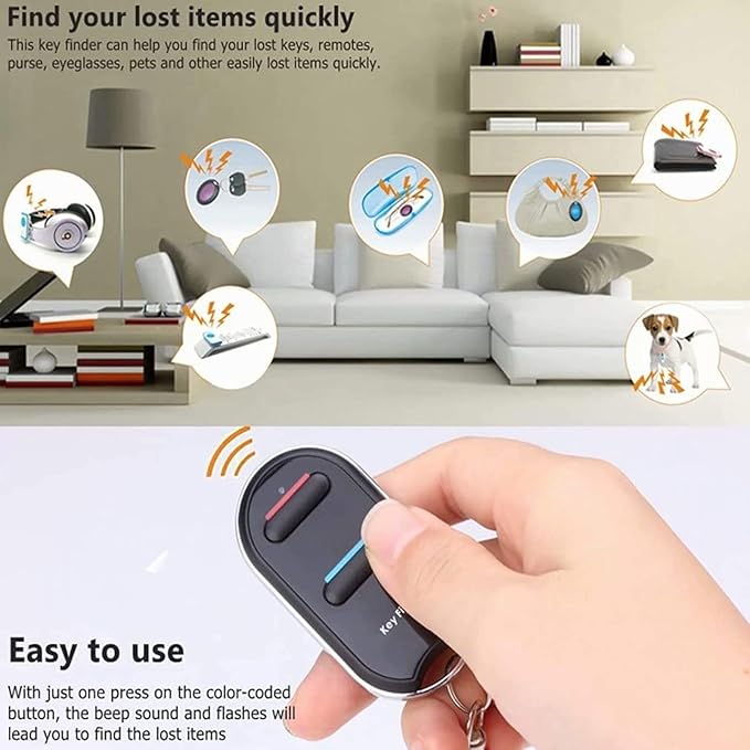 VODESON Key Finder TV Remote Control Finder, No Smartphone Needed Easy to Use - Image 3