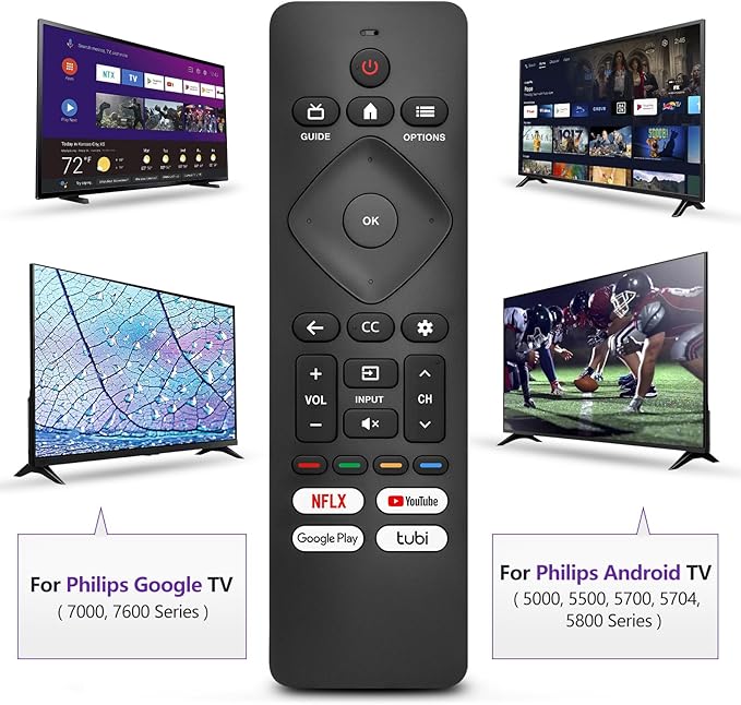 Replacement for Philips-Smart-TV-Remote-Control, Universal Smart Remote for - Image 3