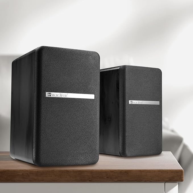 SINGING WOOD BT27 Active Powered Bluetooth Bookshelf Speakers - Image 2
