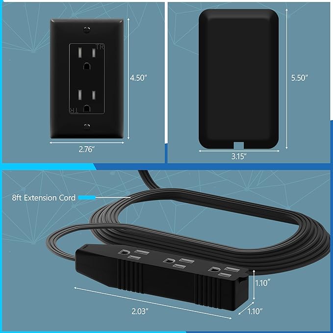 LIDER Flat-Face Outlet Extender - Image 2