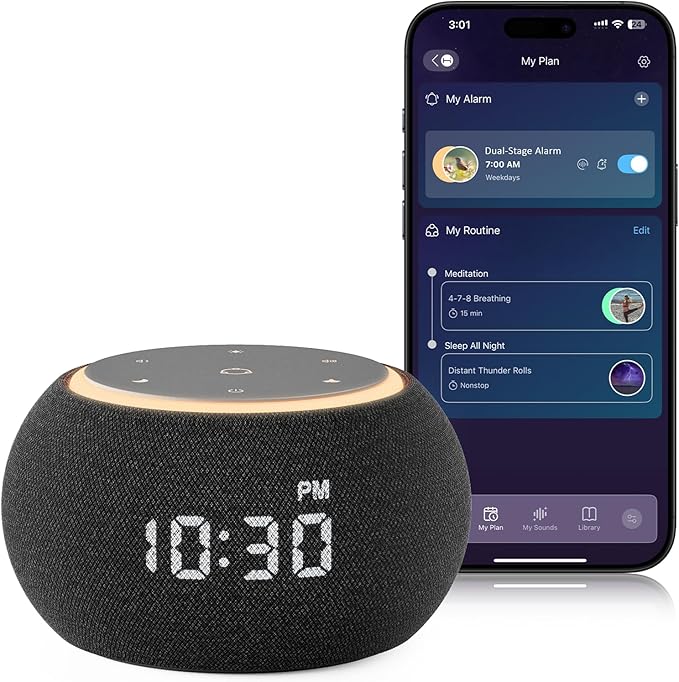 Hotmoon Alarm Clock with Sound Machine by Hotmoon