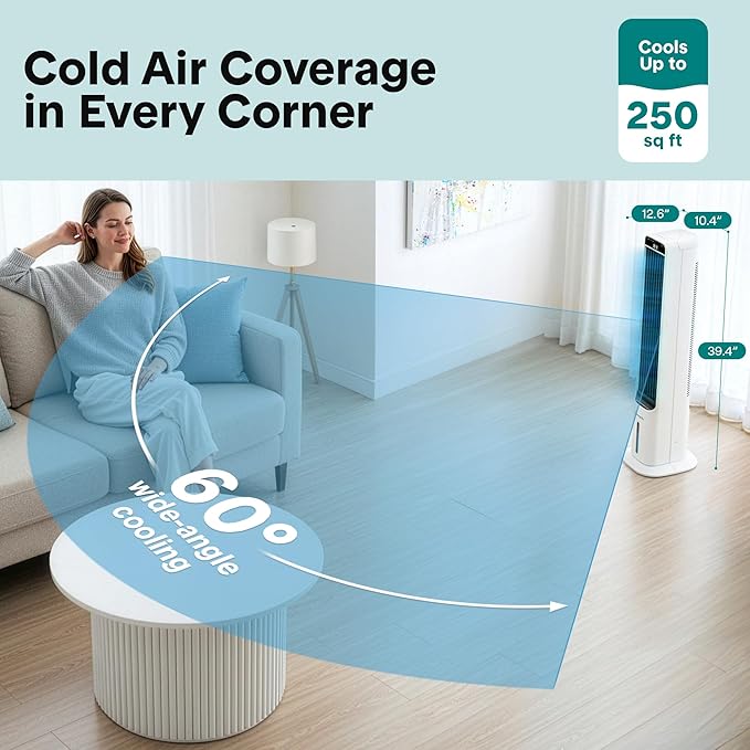 SereneLife Evaporative Air Cooler Tower - Image 2
