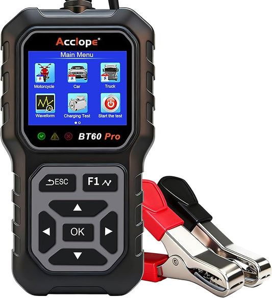 Acclope BT60 Pro Car Battery Tester, Digital Analyzer by Acclope