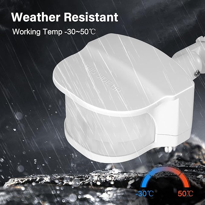 TREEWELL 240-Degree Replacement Motion Detector, Adjustable Time & Detection - Image 6