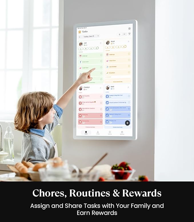 Cozyla Digital Calendar+ 2: 32 inch Wall Planner Touch Screen Chore Chart - Image 5