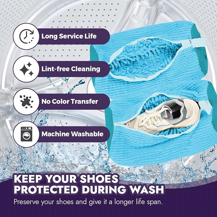 Wash Express Shoe Cleaning Kit: Shoe Washing Bag, Mesh Laundry Bag - Image 3