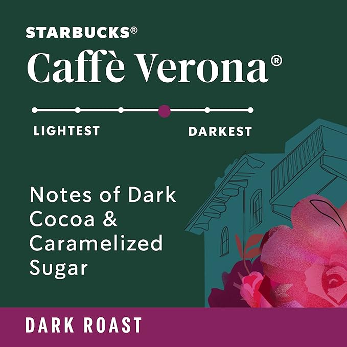 Starbucks Ground Coffee, Dark Roast Coffee, Caffè Verona, 100% Arabica - Image 2
