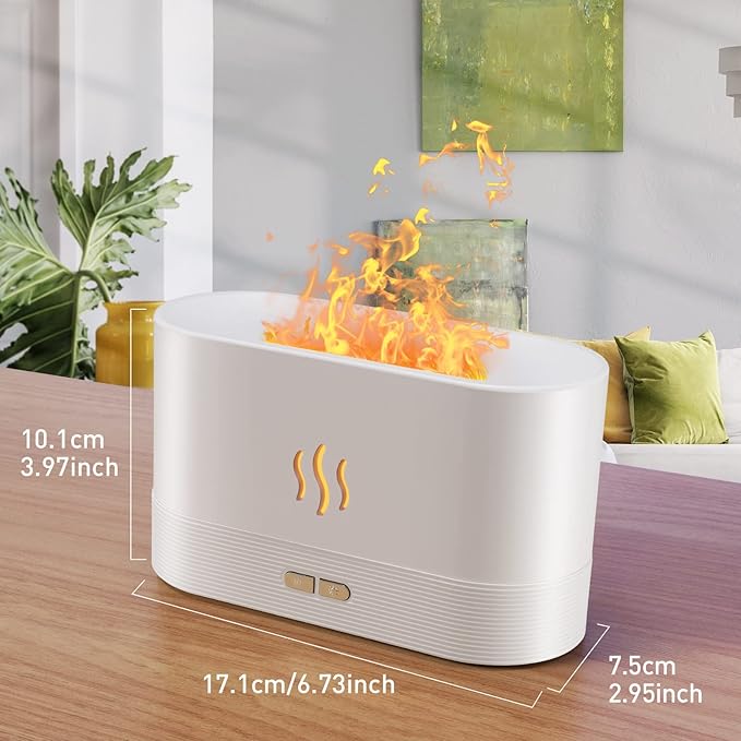 Colorful Flame Air Aroma Diffuser Humidifier, Upgraded 7 Flame Color Noiseless - Image 9
