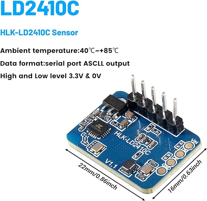 XIITIA 2pcs LD2410C Human Presence Radar Sensor Module HLK-LD2410 Sensor Module - Image 5
