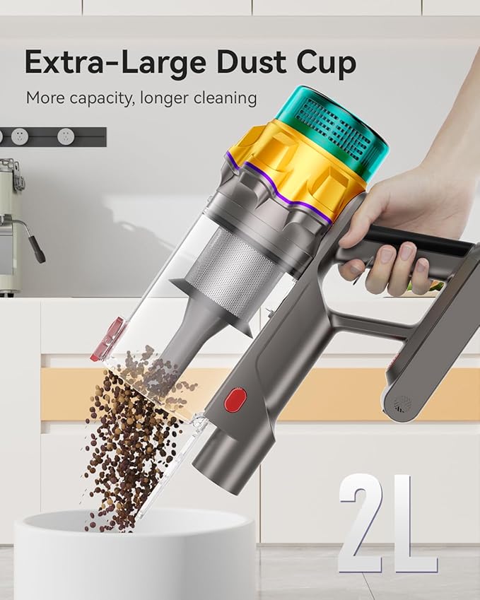 Cordless Vacuum Cleaner, 55KPA 650W 65Mins Extra-Large Dust Cup Cordless Stick - Image 3