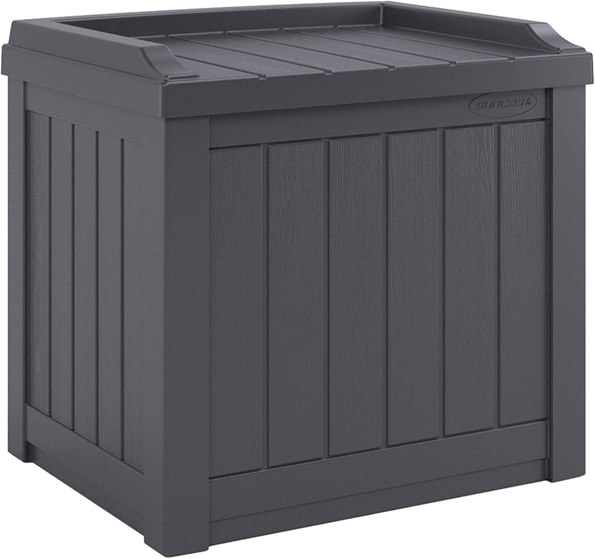 suncast 4 pack small deck box storage w/bench, package contents