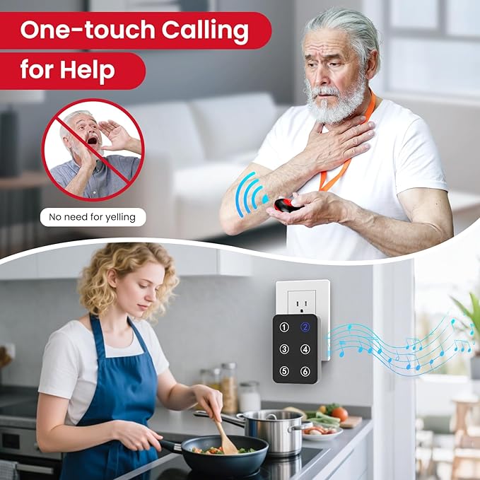 CallToU Wireless Call Button Caregiver Pager Nurse Call System - Image 4