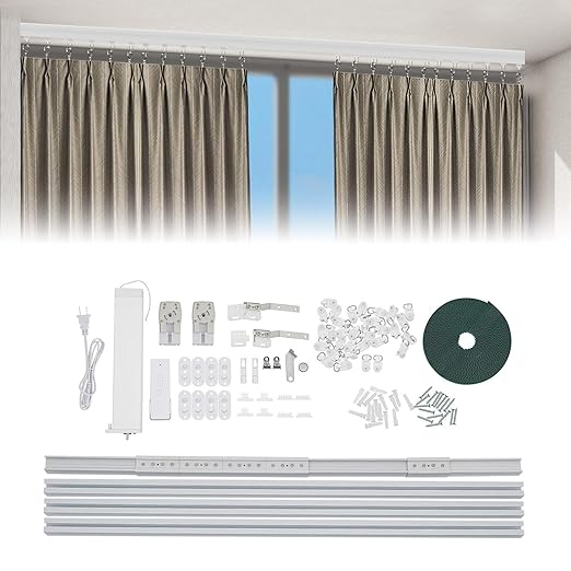 Smart Curtain Motor with Remote, Compatible with Alexa & Google Home App Control - Image 2