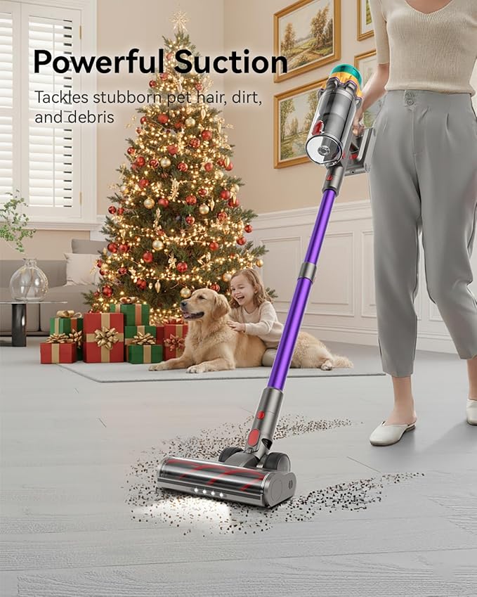 Cordless Vacuum Cleaner, 55KPA 650W 65Mins Extra-Large Dust Cup Cordless Stick - Image 2