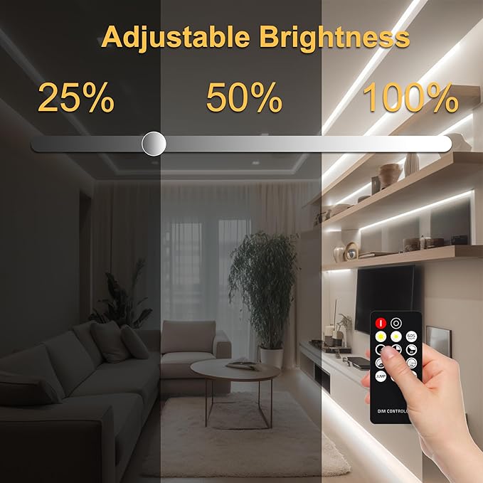 Pandery COB LED Strip 32.8ft, Dimmable Strip Lights, 6000K Daylight Super - Image 2