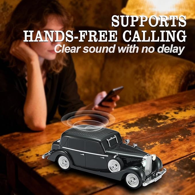 WSTER Vintage Car Bluetooth Speaker, Retro Classic Model - Image 5