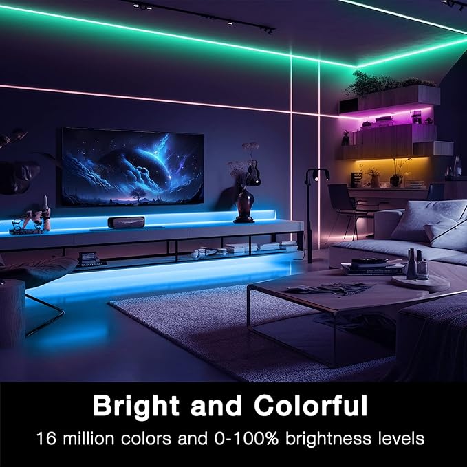 DAYBETTER 65.6ft WiFi Smart Led Lights Strip - Image 3