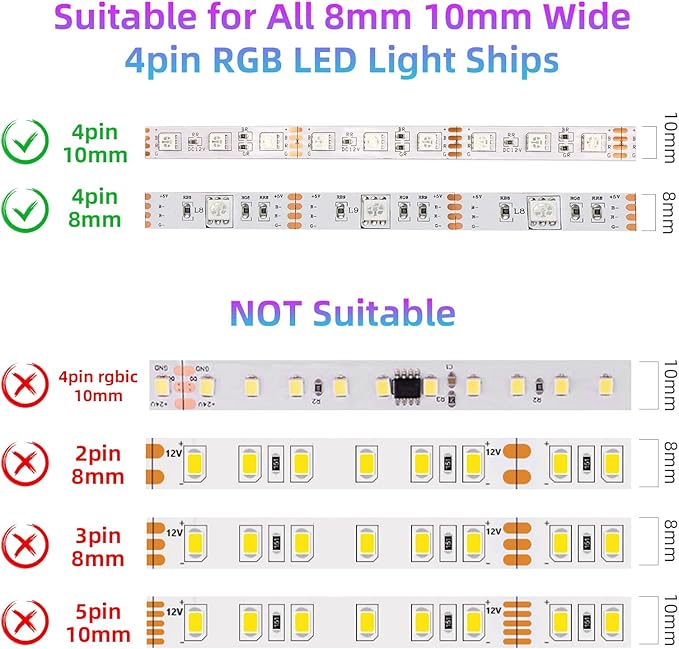 Taoellen Smart Bluetooth LED Controller, RGB Music LED Strip Lights Controller - Image 5