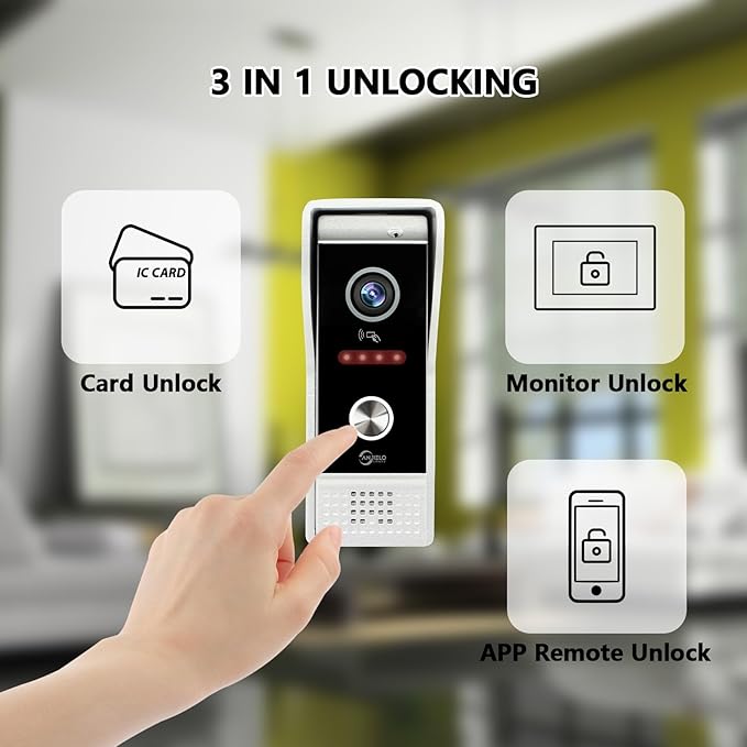 Wired Smart Video Apartments Intercom System, 10 Inch Monitors - Image 4
