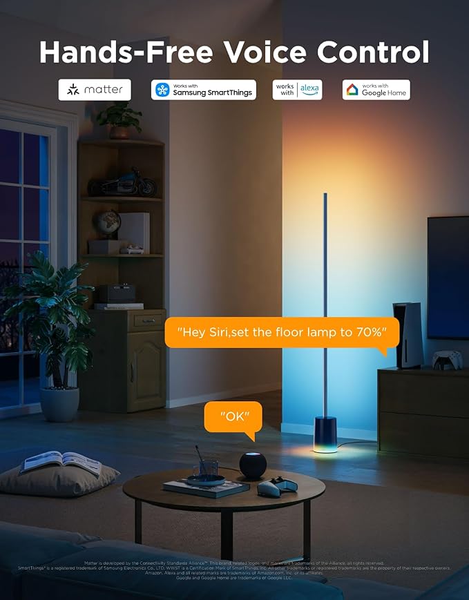 Govee Floor Lamp 2, Warm Cool White LED, Compatible - Image 4