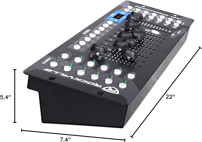 Rockville ROCKFORCE 192-Channel DMX Lighting Controller, Sound-Activated - Image 10