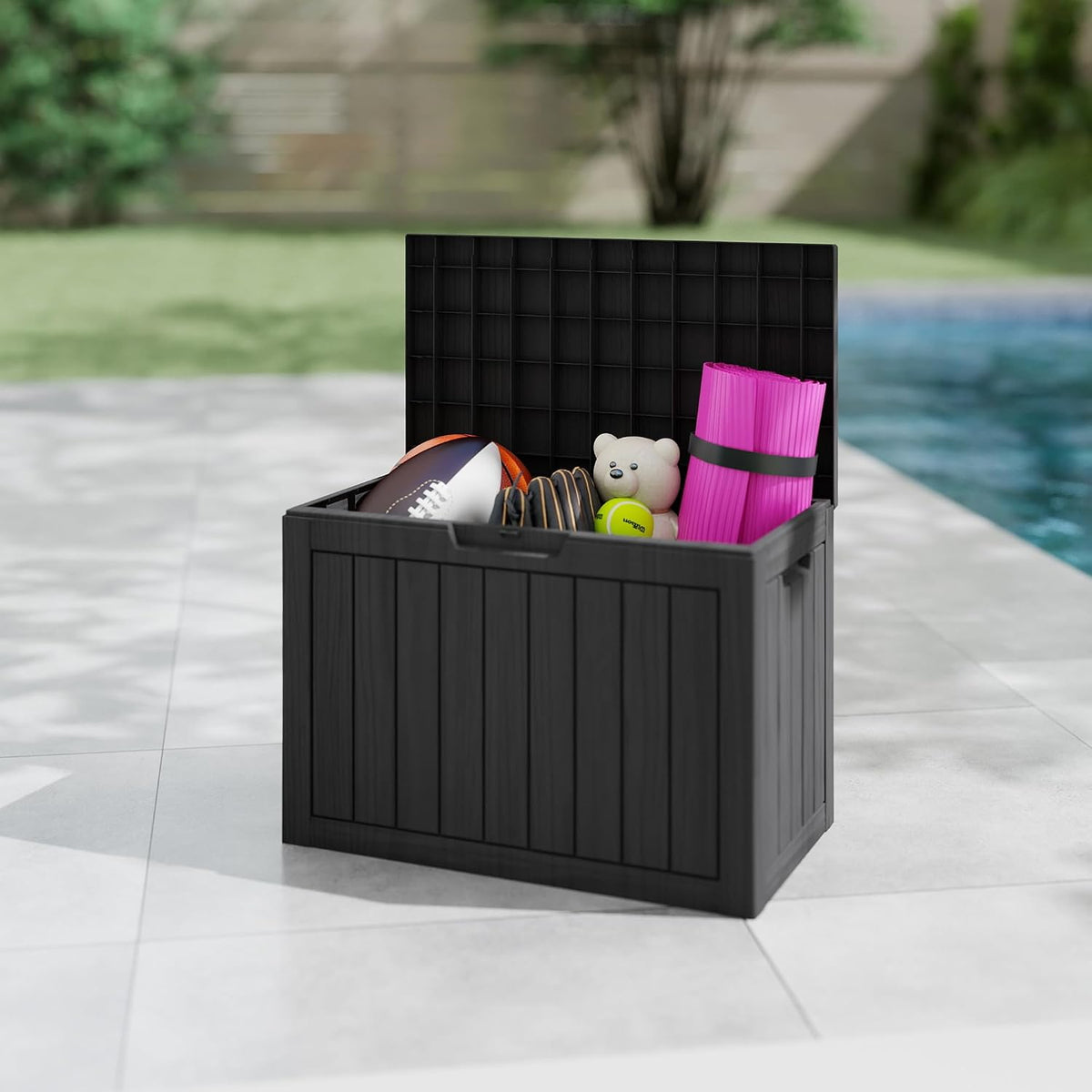 45 gallon deck boxes outdoor waterproof, outdoor storage, main product view