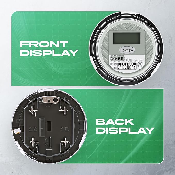 RV Digital Electric Meter, 240V 2 Wire kWh Watt Power Meter - Image 5
