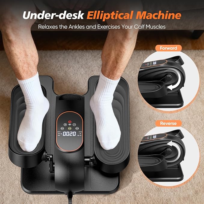 2025 New Under Desk Elliptical Machine, Portable Seated Pedal Exercise Machine - Image 6