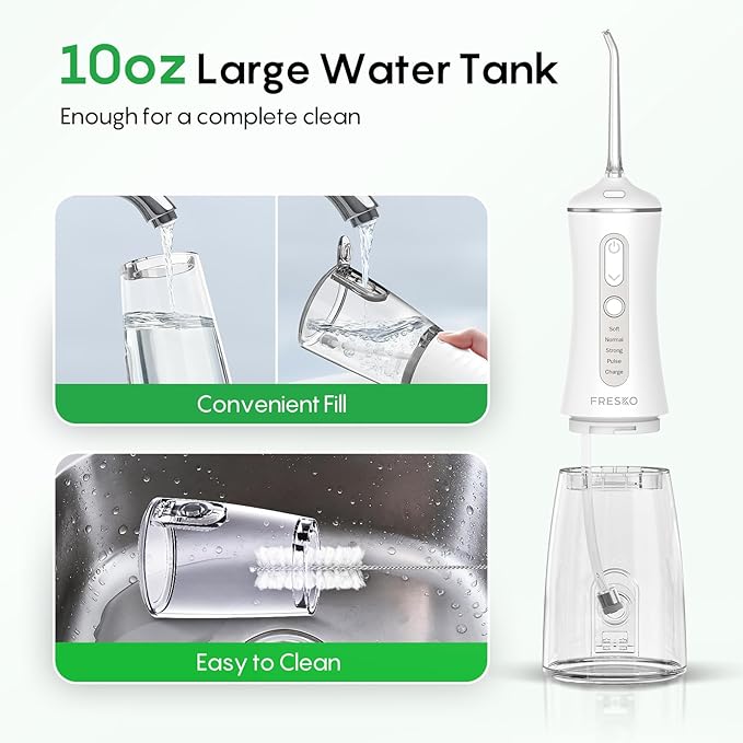 FRESKO Water Dental Flosser for Teeth, 300ML Flosser - Image 6