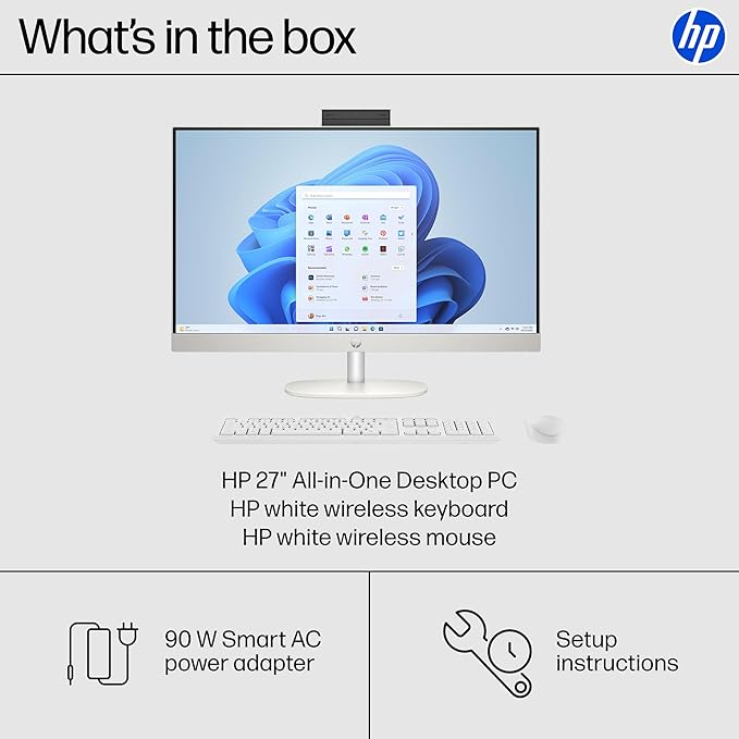 HP 27" FHD Touchscreen All-in-One Desktop Computer, 16GB DDR5 RAM 2TB SSD - Image 5